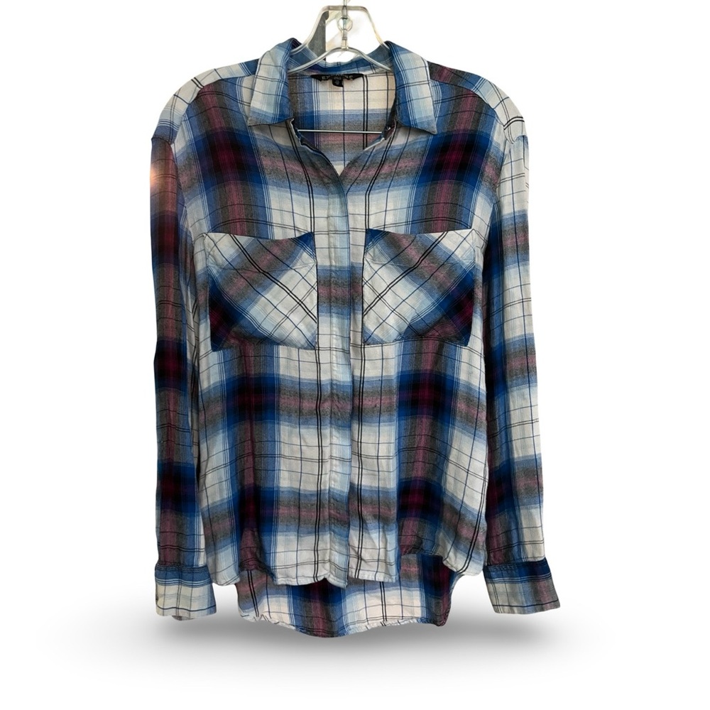 Super Soft Express Multicolor Plaid Women's Top
